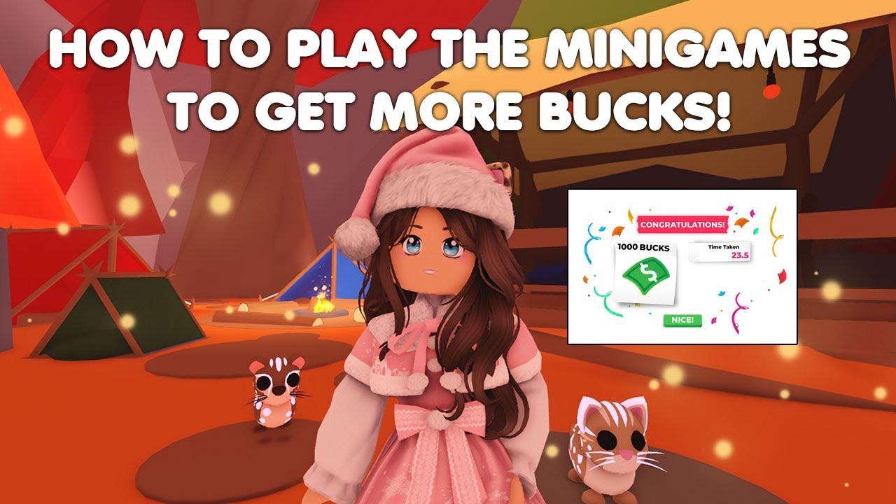 HOW TO PLAY THE PET MINIGAMES TO GET MORE BUCKS! in Adopt me! - YouTube