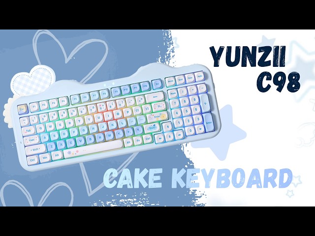 YUNZII C98 CAKE Keyboard - Unboxing & Review - YouTube