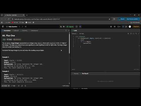 66. Plus One | Leetcode | Daily Question