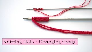 Math for Knitters  Changing Gauge in a Pattern