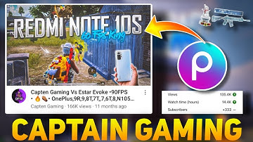 how to make  thumbnail like captain gaming in picsart