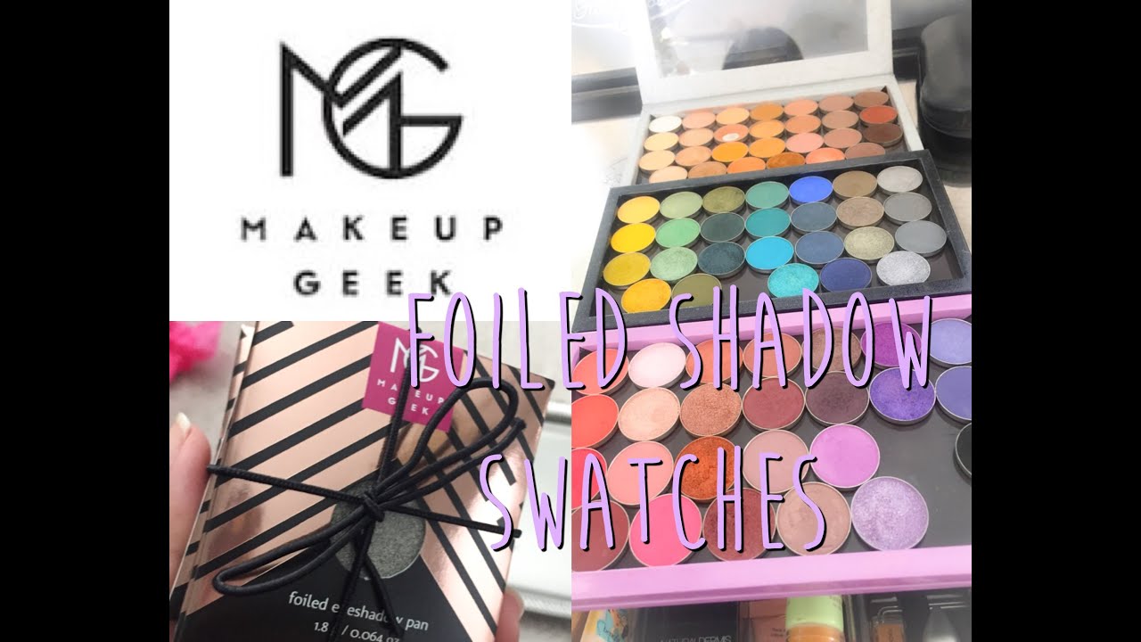 Makeupgeek Foiled Shadow Swatches (ALL 20!)
