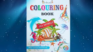 🌊🧜‍♀️Sea Animals Colouring Book Flip Through @MagicArtPotion #kids #youtube #colouringbook #sea 