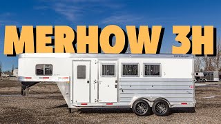 BRAND NEW 2024 Merhow Bronco 3 Horse Gooseneck Trailer Tour