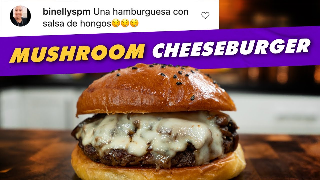 Mushroom Cheeseburger (Champiñones) | El Guzii