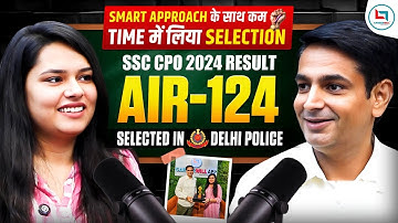 SSC CPO 2024 Result | SSC CPO 2024 AIR 124 (Tanu) | Rakesh Yadav Sir #ssc #ssccpo