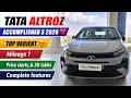 Tata altroz accomplished s 2026❤️//petrol manual // nardo grey // sikar📍//complete review
