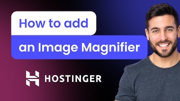 How to add an Image Magnifier to Hostinger