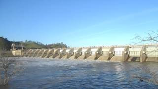 Water flowing at Nimbus Dam Feb 2017 1.