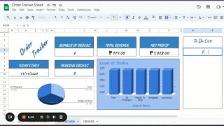 Order Sales Tracker Spreadsheet