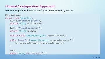 A Better Approach to Initialize Properties in the Init Method for Java @ Configuration Class