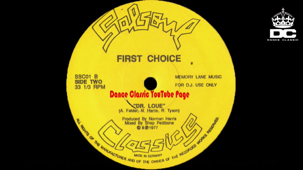 First Choice Doctor Love 7インチレコード First Choice – Doctor