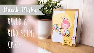 How to Make a Bird Scene Card - Sizzix