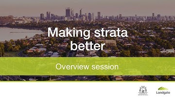 Making Strata Better - Overview