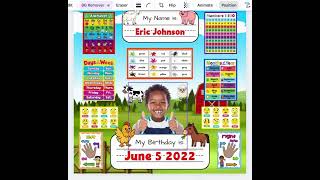 Farm Animals Learning Table Design Video