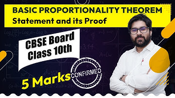 Basic Proportionality Theorem Statement & its Proof | Triangles | Thales Theorem | Class 10 Maths