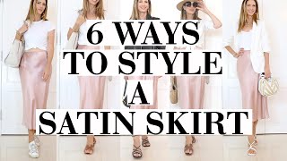 6 Easy and Elegant Ways to style a Satin Midi Skirt for 2020