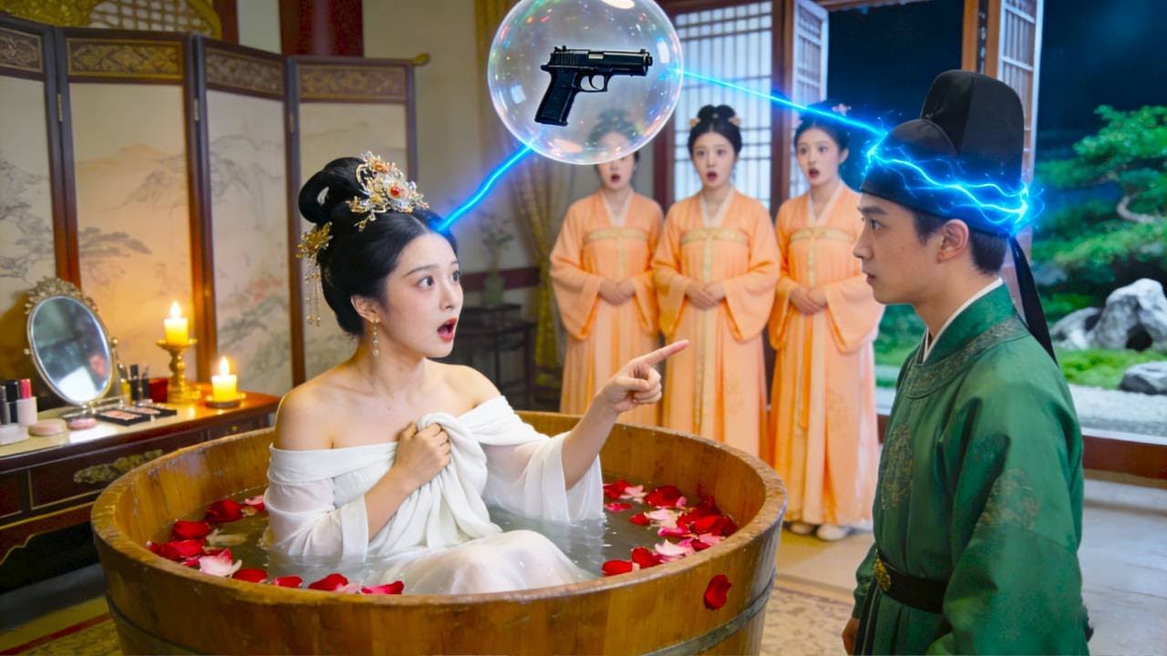 He saw the queen bathing💖then won her heart with modern weapons!