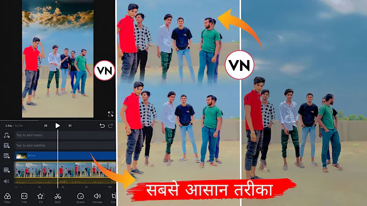 Video ka sky kaise change Kare || sky cloud Effect video Editing VN App sky change VN videoediting