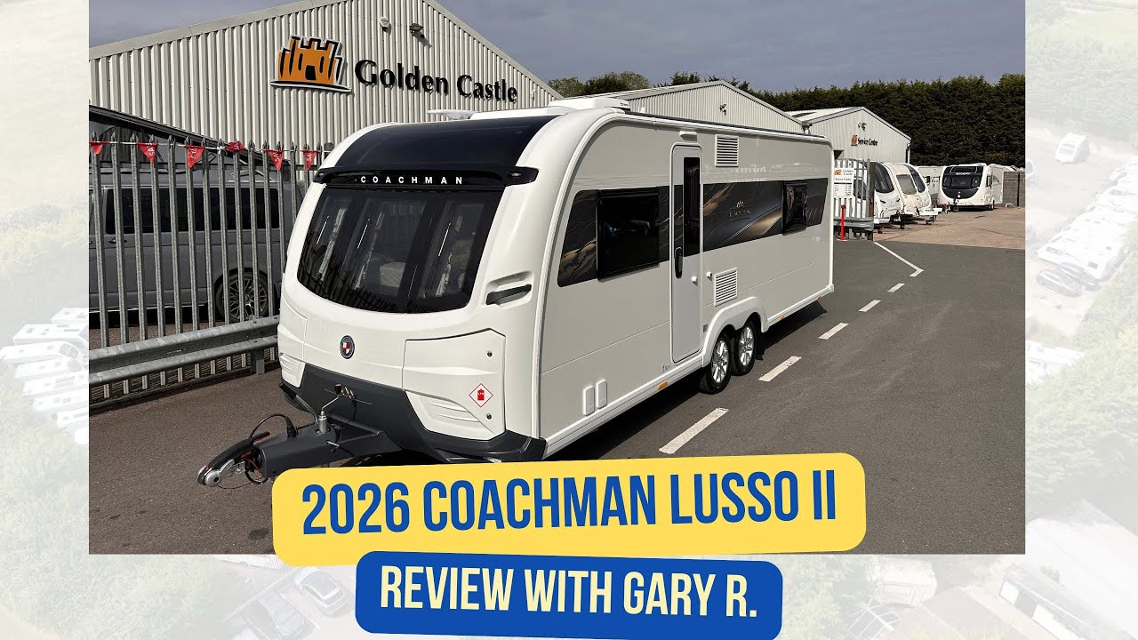 2026 Coachman Lusso II Caravan Review | 8ft Wide Twin Axle with Island Bed