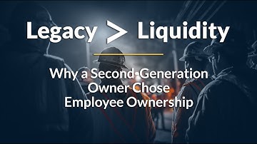 Legacy ﹥ Liquidity: Why a Second-Generation Owner Chose Employee Ownership Over Private Equity