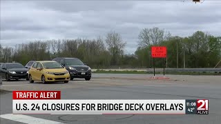 INDOT: Road closure on U.S. 24 in Huntington County