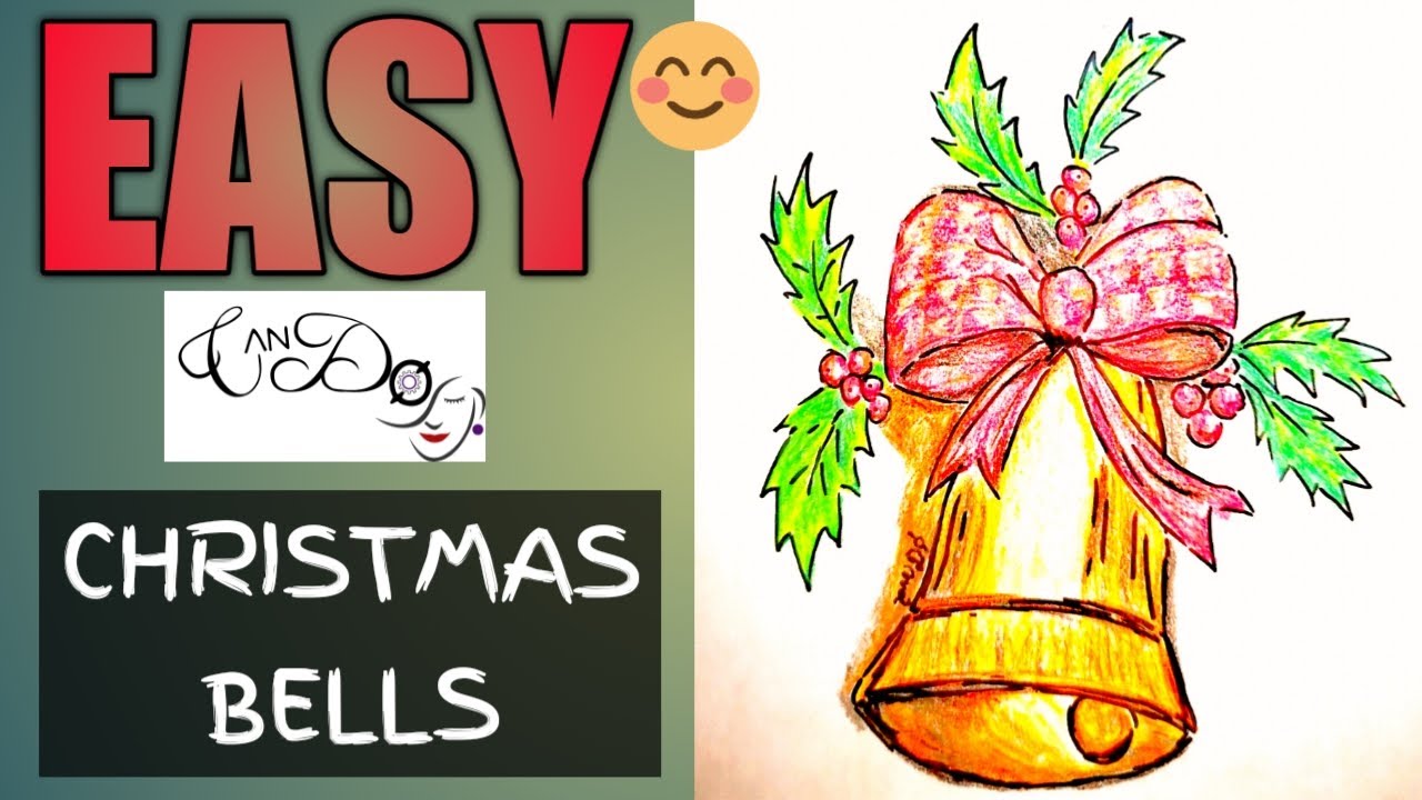 How To Draw A Christmas Bell Step By Step For Beginners Christmas