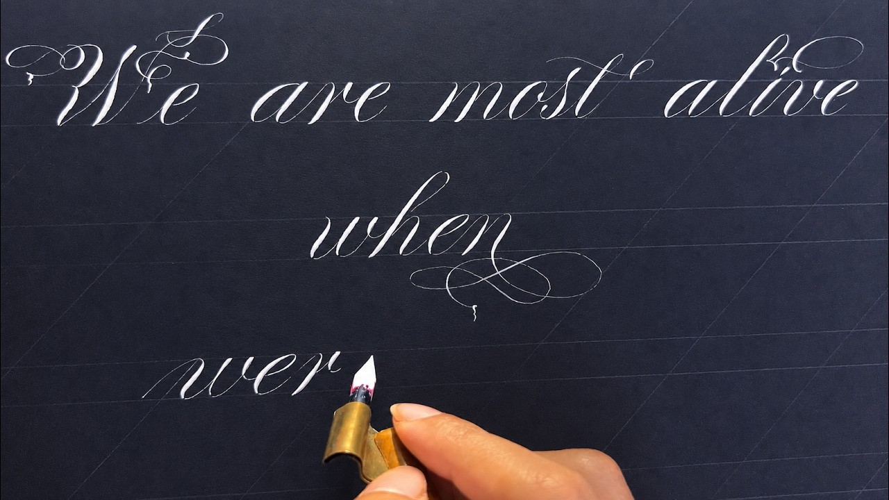 Penmanship - How to write the: We are most...