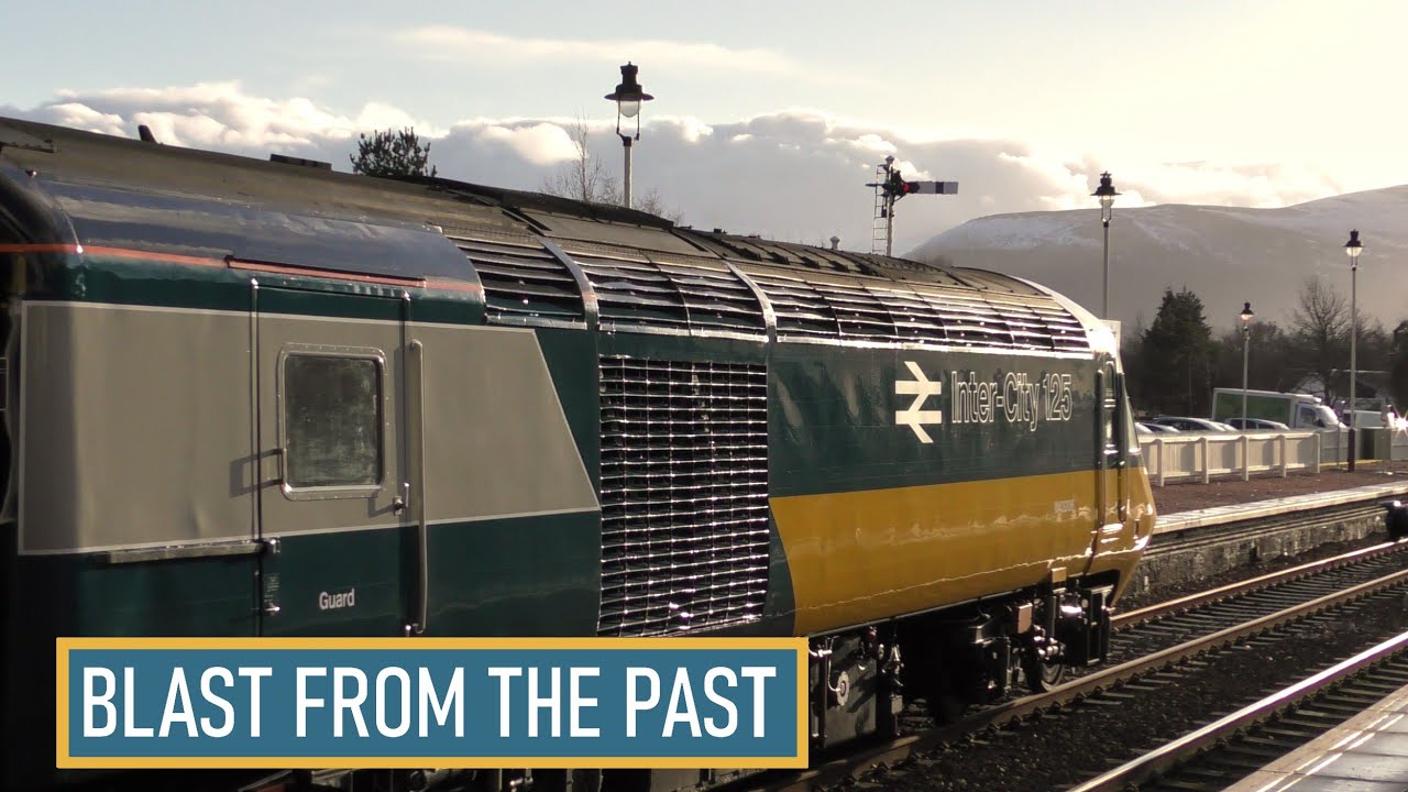 INTERCITY 125 HST CLASS 43 AT AVIEMORE TRAIN STATION