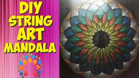 DIY STRING ART MANDALA 🏵