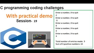 Session 19 - C coding challenges with practical demo to improve coding skills