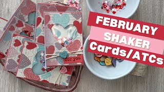 DIY Valentine ATC Shaker Cards 💖✨ Easy & Fun Craft with Sequins & Clay Bits!