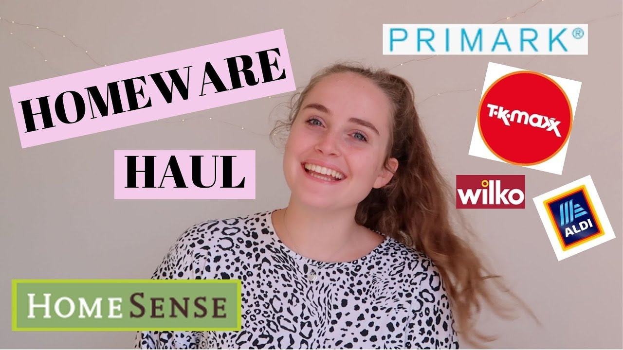UNIVERSITY HOMEWARE HAUL 2019! Primark, Ikea, Tkmaxx, Homesense, Oliver Bonas, Wilko and Aldi!