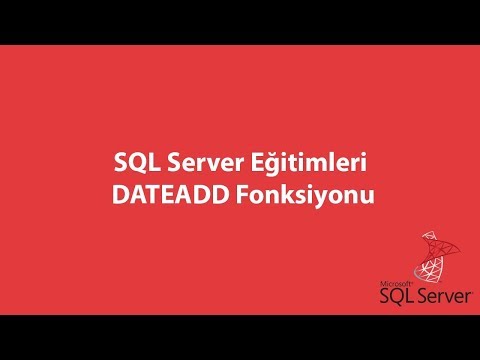 SQL Server'da DATEADD Fonksiyonu