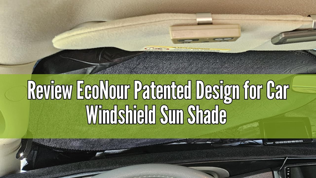 Review EcoNour Patented Design for Car Windshield Sun Shade | Blocks 99% Heat and Keep Interior Cool