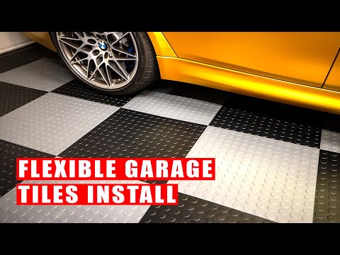 Installing Coin Nitro Flex Tiles In My Garage - EASY