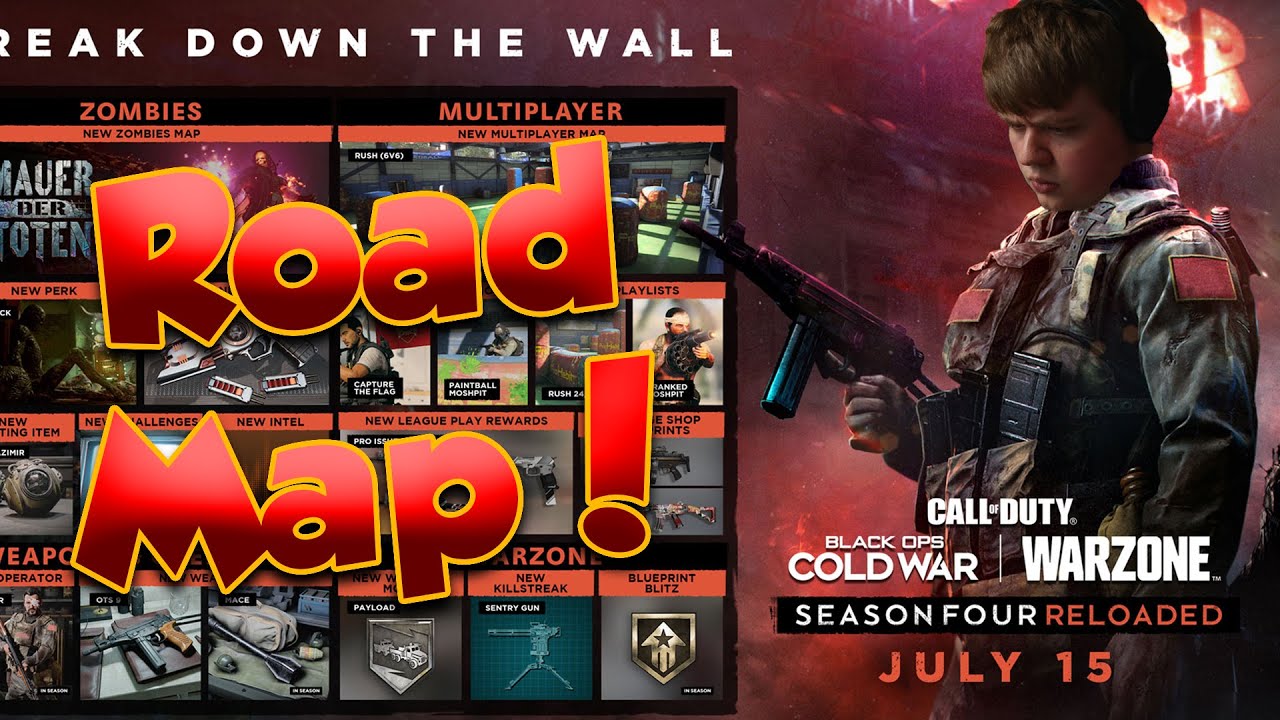 Black Ops Cold War Zombies Season 4 Reloaded Roadmap!