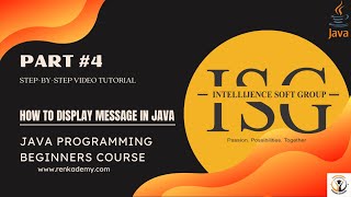 Java Programming || Beginners Course For Free || How To Display Message In Java