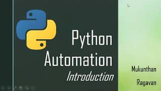 Python Automation   Introduction