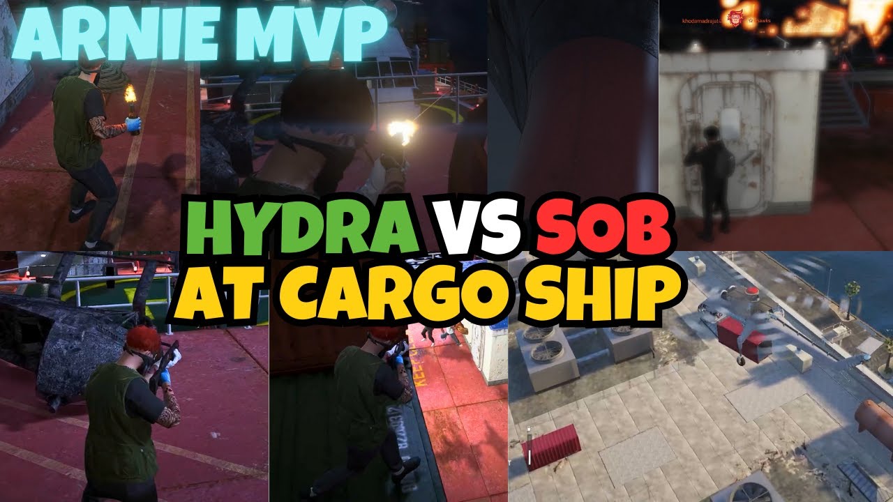 Hydra SMOKE SOB (Arnie 1v4s) At Cargo Ship & Get These Crates | MULTIPOV | NOPIXEL 4.0 GTA RP
