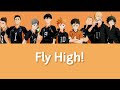 Haikyuu Opening Full - Fly High! By BURNOUTS SYNDROMES (Lyrics Video)