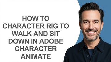 How to Character Rig to Walk and Sit Down In Adobe Character Animate - KevinHowTo