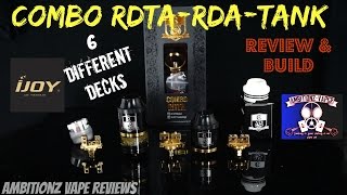 IJOY Combo RDTA Review & Build | Best RDTA To Date? | 6 Decks!!!