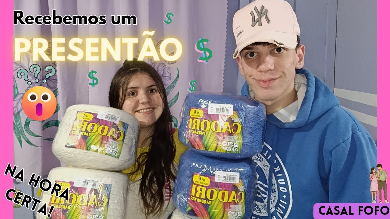 SUPER PRESENTE DE UMA INSCRITA😱 presentão na hora certa+algumas compras😍#casal