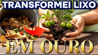 How to Turn TRASH into the world's most POWERFUL FERTILIZER for FREE #fertilizer #plants #vegetables