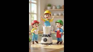 👷♂️ Tiny Workers Create the Perfect Milkshake! 🥤💫
