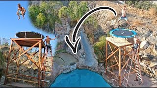 TRAMPOLINE + 15FT HIGHDIVE *crazy ending*