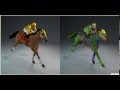 Racehorse and Jockey CG