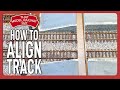 How to align track over baseboard joints  model railway tutorial