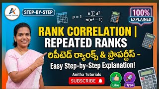 Spearman's Rank Correlation Coefficient | Step-by-Step Problem Solution 📊